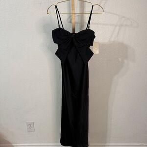 a new day Black Strapless Dress